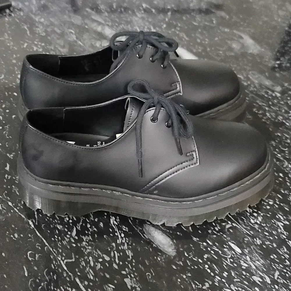 BRAND NEW Dr. MARTENS VEGAN 1461 QUAD MONO LOAFER